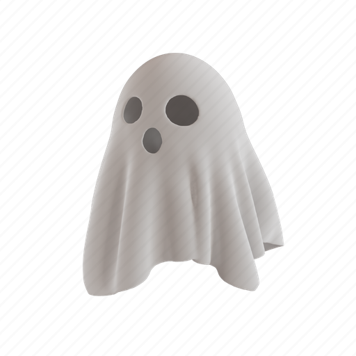 Png, ghost, spooky, halloween, scary, horror, design 3D illustration - Download on Iconfinder