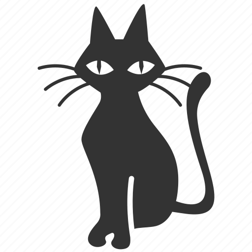 Black cat, cat, animal, bad luck, halloween, kitty, pet icon - Download on Iconfinder