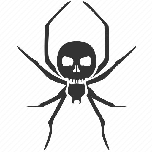 Deadly spider, poison spider, poisonous spider, spider, death, halloween, poison icon - Download on Iconfinder