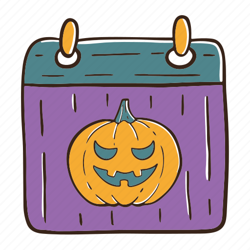 Halloween, calender, decoration, party, jackolantern icon - Download on Iconfinder