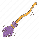 halloween, witch, broomstick, decoration, party