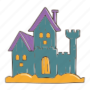 halloween, house, castle, party, decoration