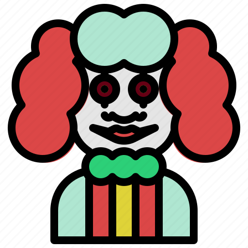 Clown, evil, joker, halloween, avatar icon - Download on Iconfinder