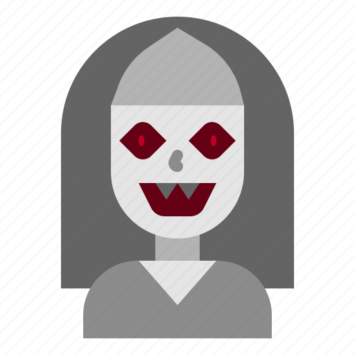 Nun, horror, evil, halloween, avatar icon - Download on Iconfinder