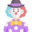 clown, halloween, avatar, character, people, costume, party, male, man 
