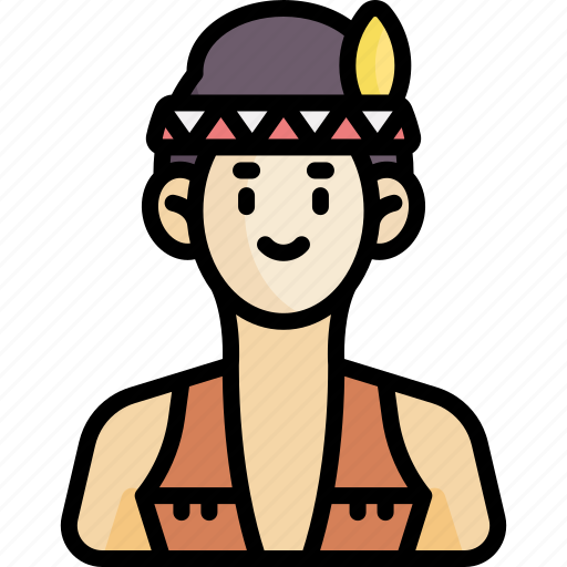 Indian, native american, halloween, avatar, character, people, costume icon - Download on Iconfinder