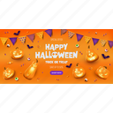 halloween, banner, spooky, pumpkin, scary