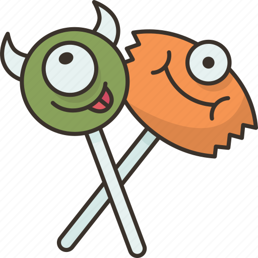 Lollipops, monster, candy, treat, halloween icon - Download on Iconfinder