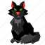 cat, halloween, holiday, low-poly, pet, scary, spooky 