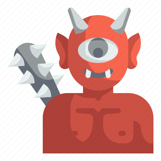 Character, costume, cyclops, giant, halloween, horror, monster icon - Download on Iconfinder