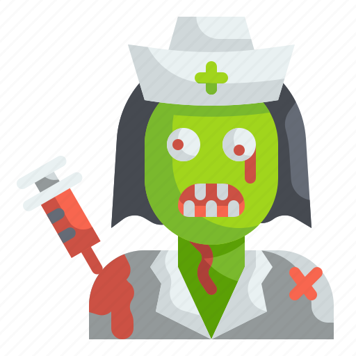 Character, costume, ghost, halloween, horror, nurse, zombie icon - Download on Iconfinder