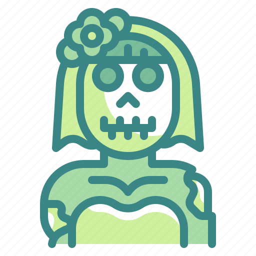 Bride, dead, ghost, halloween, horror, skull, woman icon - Download on Iconfinder