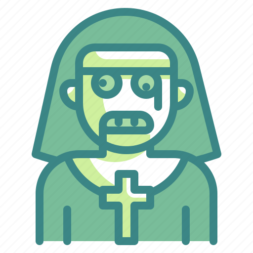 Character, christian, costume, halloween, horror, nun, woman icon - Download on Iconfinder