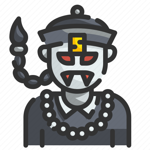 Character, chinese, fangs, halloween, horror, spooky, vampire icon - Download on Iconfinder
