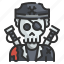 ghost, halloween, horror, pirate, scary, skeleton, weapon 