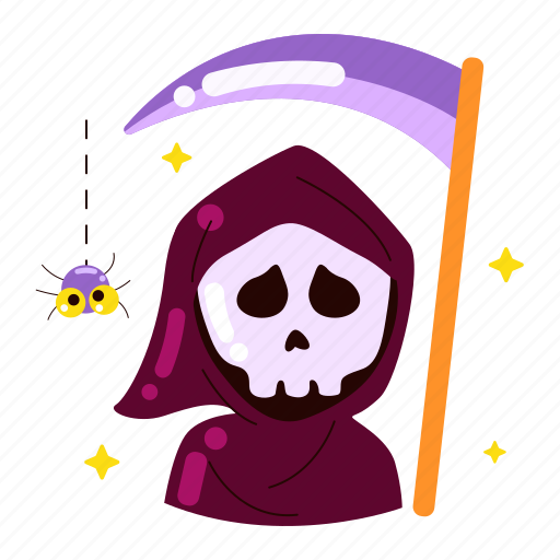 Death, grim reaper, skull, halloween, halloween party, costume party, character icon - Download on Iconfinder