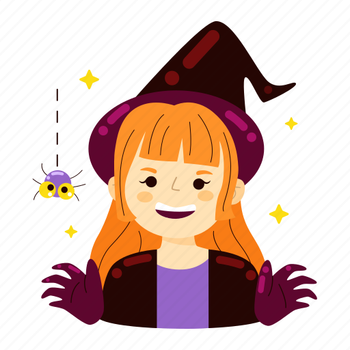 Witch, magic, wizard, halloween, halloween party, costume party, character icon - Download on Iconfinder