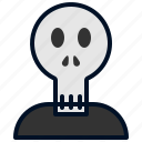 halloween, spooky, event, celebration, costume, character, profile, avatar, skeleton