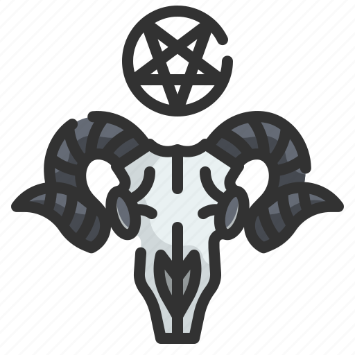 Goat, goats, skull, demonic, aries icon - Download on Iconfinder