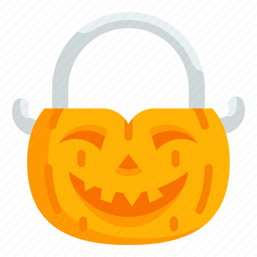 Pumpkin, bucket, scary, horror, halloween icon - Download on Iconfinder