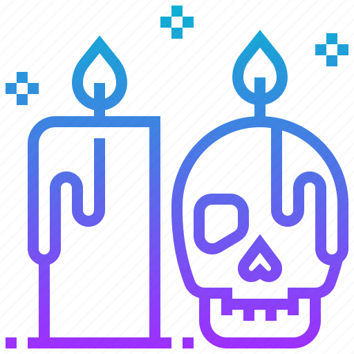 Bone, candle, death, devil, halloween icon - Download on Iconfinder