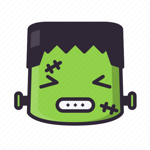 Angry, frankenstein, halloween, kawaii icon - Download on Iconfinder