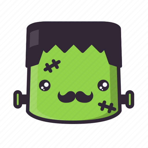Frankenstein, halloween, hipster, moustache icon - Download on Iconfinder