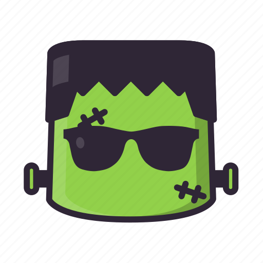 Emoji, frankenstein, halloween, monster, sunglass icon - Download on Iconfinder