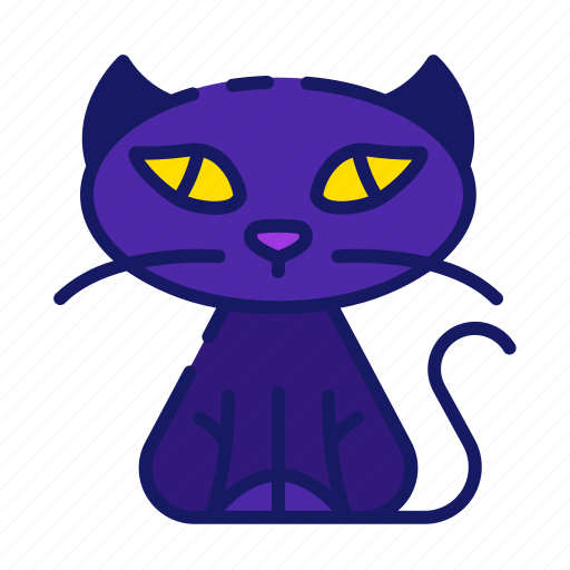 Scary, black, animal, spooky, halloween, pet, cat icon - Download on Iconfinder