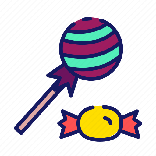 Candy, trick or treat, lollipop, halloween, halloween party, sweets, food icon - Download on Iconfinder