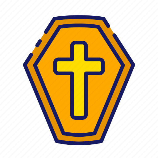 Funeral, scary, dead, death, halloween, coffin, ghost icon - Download on Iconfinder