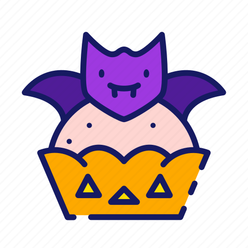 Halloween, cake, cupcakes, halloween party, sweet, dessert icon - Download on Iconfinder