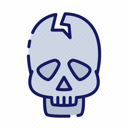 Scary, dead, skeleton, spooky, skull, halloween, ghost icon - Download on Iconfinder
