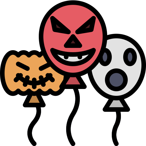 Halloween, balloon, party, decoration, horror icon - Free download