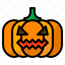 decoration, halloween, head, lighting, pumpkin