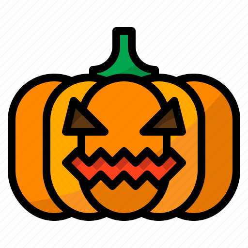 Decoration, halloween, head, lighting, pumpkin icon - Download on Iconfinder
