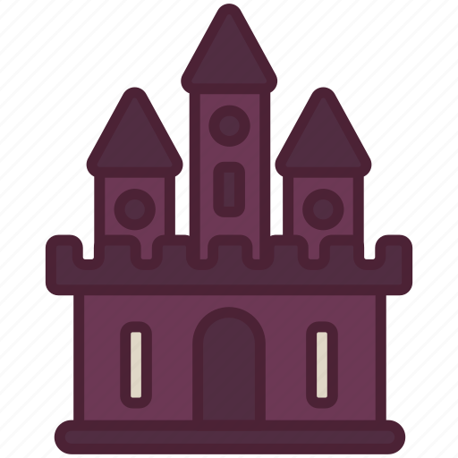 Castle, ghost, halloween, haunted, mansion, scary, spooky icon - Download on Iconfinder