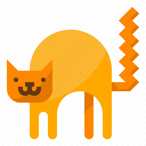 Animal, cat, fear, halloween, night icon - Download on Iconfinder