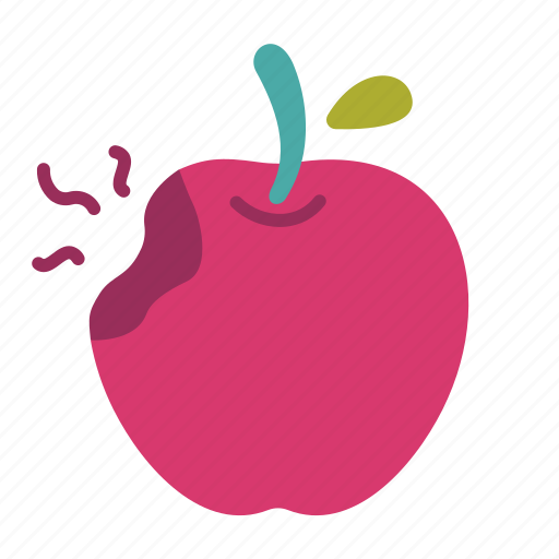 apple fruit bite icon