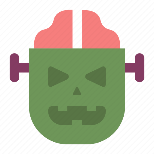 Brain, frankenstein, halloween, horror, scary icon - Download on Iconfinder