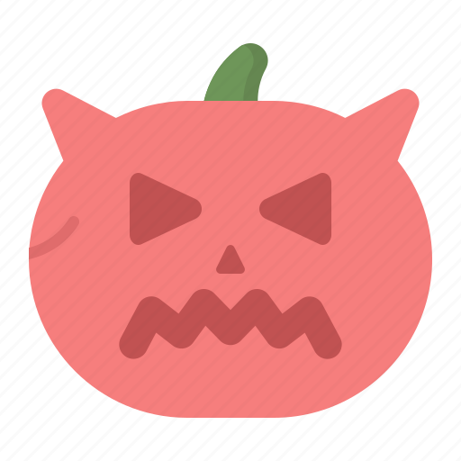 Demon, halloween, horror, jackolantern, pumpkin, scary icon - Download on Iconfinder