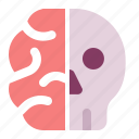 bone, brain, case, halloween, headbone, skull