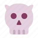 bone, demon, halloween, headbone, horror, skull