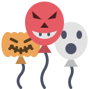 halloween, balloon, party, decoration, horror