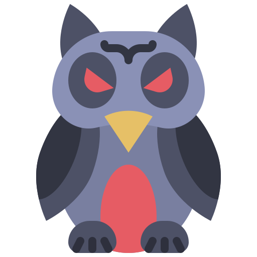 Halloween, owl, bird, animal, scary icon - Free download