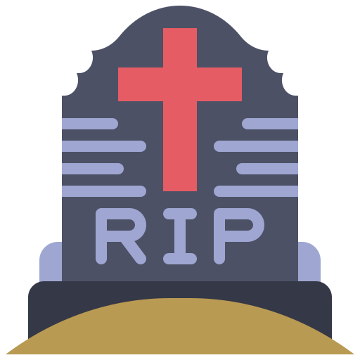Halloween, tombstone, rip, death, scary icon - Free download