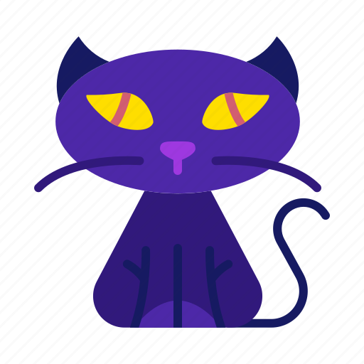 Animal, halloween, spooky, cat, pet, black, scary icon - Download on Iconfinder
