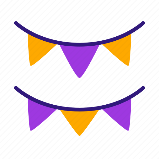 Flag, halloween, decoration, celebration, party, halloween party, festival icon - Download on Iconfinder