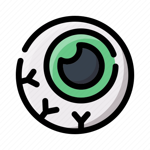 Eyeball, halloween, scary, eye, monster, trick, treat icon - Download on Iconfinder