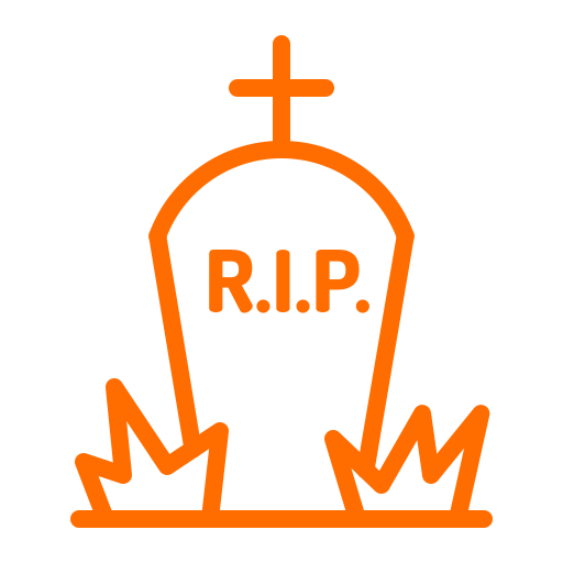Image result for orange gravestone outline"